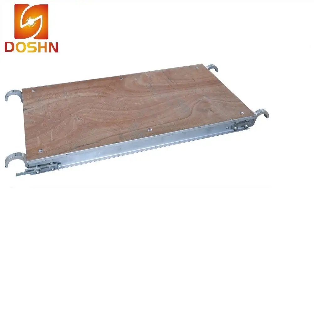 Aluminium Steigers Board Multiplex Dek Luik Platform Met Ladder 600Mm Aluminium Plank Voor Bouw