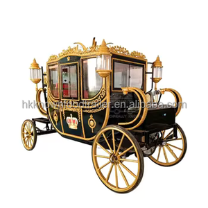 Calèche électrique OEM Princesse Royale à chevaux avec châssis en acier Q235B – Décorations de mariage luxueuses pour le tourisme et les cadeaux - Product Image 1