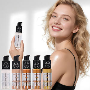 Para <span class=keywords><strong>Amazon</strong></span> Body Shimmer Oil Mineral Cream Maquillaje líquido para contorno facial y corporal Resaltado - Product Image 6