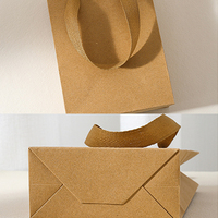 Boîte à bijoux en papier kraft brun avec sac en papier Option de tailles multiples Personnaliser votre propre boîte à couvercle avec logo Boîte à tiroir Boucle d'oreille Emballage de collier