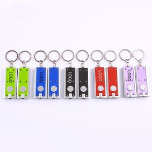 Wholesale Promotional Gift Custom Logo Led Keychain Lights <b>Mini</b> <b>Keyring</b> Plastic Flashlight - Product Image 1
