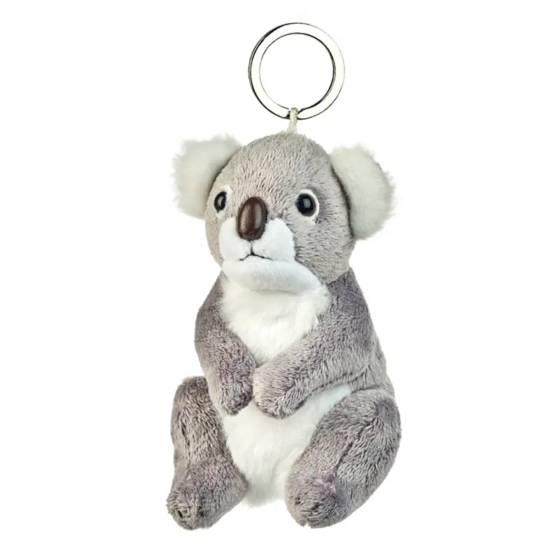 Gantungan Kunci boneka hewan Koala, gantungan kunci beruang Koala bulu lucu