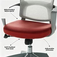 Nouvelle chaise de bureau de direction au design moderne, dossier haut, chaise de bureau pour ordinateur, maille réglable, base rotative en métal, ergonomique