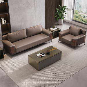 Luxury Modern Executive <strong>Office</strong> <strong>Sofa</strong> <strong>Bed</strong> Presidential Commercial Furniture Leather Set for Home <strong>Office</strong> &amp; Living Room - Product Image 4