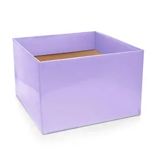 Guangdong cartone ondulato tuck end mailing flower box paper posy box con patta per san valentino