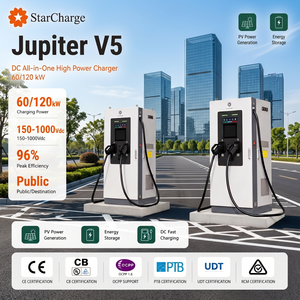 Starcharge Jupiter V5 120kW CCS2 250A Chargeur DC intelligent à double alimentation 4G avec allocation de puissance dynamique pour véhicules électriques - Product Image 1