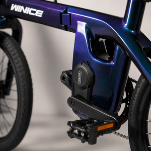 Bicicleta Eléctrica <span class=keywords><strong>Plegable</strong></span> de Carbono Completo de <span class=keywords><strong>20</strong></span> Pulgadas WINICE con Controlador Blue Dot WHEELTOP, 11 Velocidades, Pedal <span class=keywords><strong>Plegable</strong></span>, Bicicleta Urbana para Viajes - Product Image 3