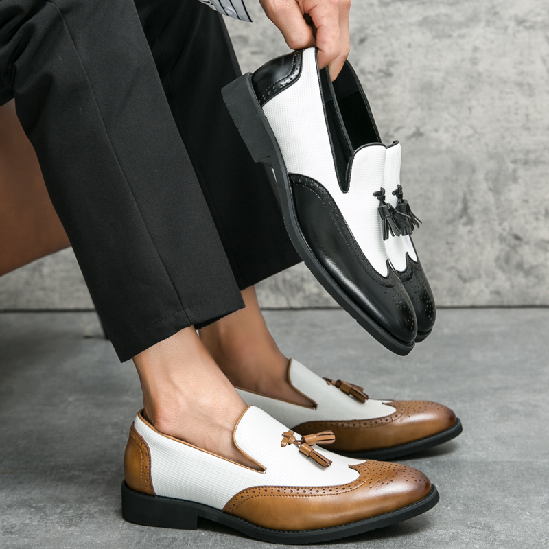 mens evening dress shoes Black Patent Dress Shoes for Men 173133-BK