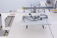 Machine à coudre industrielle multifonctionnelle CNC programmable à lit plat pour modèles de vêtements, avec laser et double moteur, modèle JTK8F-90AJWW