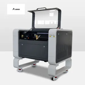 AMAN brands 2023 new type 50w 60w 80w 100w 130w co2 laser engraving machine for cutting wood plastic acrylic leather rubber