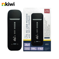 Modem USB WiFi 4G GSM NKIWI B1 B3 B5 LTE Cat4 H760 150 Mbps avec prise en charge de la carte SIM et données illimitées pour réseau sans fil interne