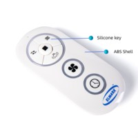 Producto Popular, Control Remoto Universal Inalámbrico RF de 6 Botones, Plástico ABS Blanco, para Hogar Inteligente, 433mhz y 2.4G