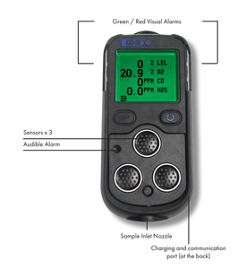 Détecteur de gaz multi-gaz 4 en 1 TELEDYNE PS200 américain, compact, léger et robuste - Product Image 6