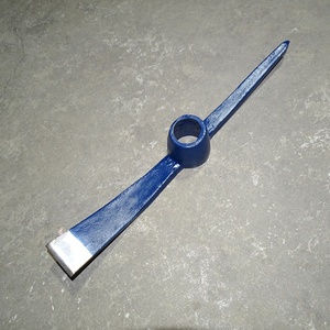 Pioche de jardinage agricole de qualité industrielle, pelle, pioche, acier dur résistant, petite pioche, manche en bois, forgée - Product Image 1