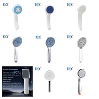 Ensemble de pommeau de douche à main multifonction carré en plastique ABS, trois pièces, accessoires de robinetterie de salle de bain