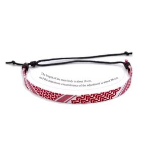 Wholesale Palestine <b>Ribbon</b> Scarf Accessories <b>Ribbon</b> Braided Bracelet Arabic Scarf Style Braided Adjustable Woven Bracelet - Product Image 6