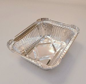 Feuille d'étain en aluminium jetable cuisson Muffin tasse boulangeries four à rôtir plats carrés moules à <span class=keywords><strong>tarte</strong></span> plateaux en métal gâteau utilisation alimentaire - Product Image 6