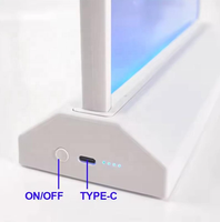 Boîte à lumière LED rechargeable A4 A5 pour menu, présentoir de table pour restaurants, bars, magasins, cadre d'affiche publicitaire fin