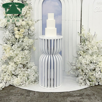 Décoration de fête design élégant support de pilier en pvc plinthe de mariage