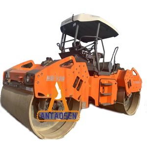 HAMM HD128 12 Ton Double Drum Vibratory <b>Road</b> <b>Roller</b> Machine Original <b>Used</b> Tandem Compactor Imported USA Motor Pump Core Included - Product Image 1