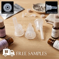 Bouchon réducteur d'orifice en plastique de 18 mm, insert compte-gouttes transparent, bouchon de bouteille d'huile essentielle, assemblage de col, taille personnalisée disponible