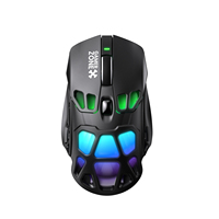 Ratón Inalámbrico para Computadora ONIKUMA DM09 1000hz 12000 DPI, Accesorios de Computadora al por Mayor, Ratón USB Recargable de 600mAh con RGB