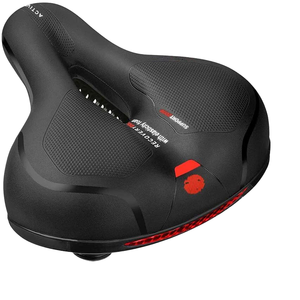 Selle de Vélo Confortable en Mousse à Mémoire de Forme Haute Élasticité, Noire, Amortissante et Étanche - Pièces et Composants de Vélo - Product Image 3