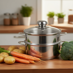 KARL KRGER หม้อนึ่งสแตนเลส 2.1 ลิตร 16 ซม. พร้อมฝาปิดสำหรับผักและมันฝรั่ง - Product Image 3