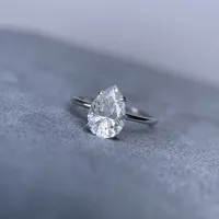 Bague de Luxe MUSHAN en Argent Sterling 925 avec Moissanite VVS, Bague de Remise de Diplôme Plaqué Or Véritable 18K pour Femme, Bagues Brevetées MST