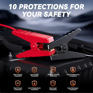 Портативный <span class=keywords><strong>2</strong></span> в <span class=keywords><strong>1</strong></span>, воздушный компрессор с аккумулятором, для мотоциклов, 800A - Product Image 6