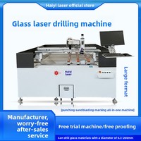 Petite machine de perforation laser pour verre borosilicaté, pour trous ronds/carrés, lentilles de forme, finition givrée