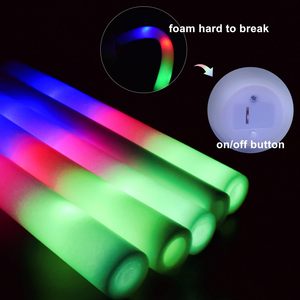 Bâtons lumineux LED clignotants à 3 modes pour mariages, concerts, Noël, Halloween, fournitures de fête, bâtons lumineux en mousse, jouets lumineux en vrac - Product Image 3