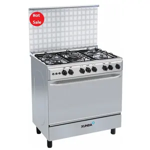 Xunda Cina grosir Multi fungsi Estufas 5 Burner kompor Gas Hob kompor dengan Oven