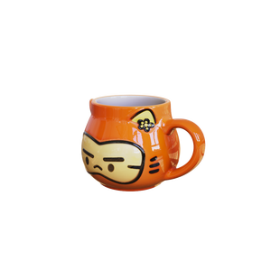 Grosir kustom karakter desain 3D Kawaii kopi perlengkapan minum lucu <span class=keywords><strong>Grumpy</strong></span> wajah kartun hewan cangkir lucu oranye harimau kucing cangkir keramik - Product Image 3