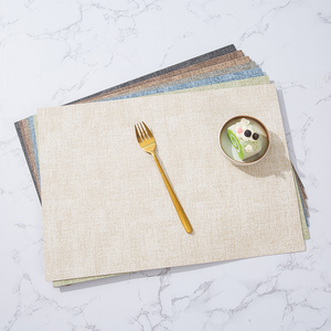 Simple Eco-Friendly Leather Placemat Waterproof Oil-Proof Western Food Insulation Double-Sided Dining <b>Table</b> <b>Mat</b> - Product Image 2