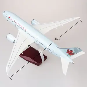 Maßstab 1:130 43CM Air Canada Boeing B787 Flugzeug modell Zivil luftfahrt Passagier flugzeug Simulation Dekoration Geschenk