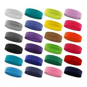 Wholesale Custom Logo Low Price Cotton Sports <b>Elastic</b> Quick Dry Embossing Printing <b>Headband</b> for Athletic Basketball Use - Product Image 2