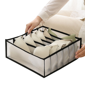 Elly đồ lót Hộp lưu trữ hộ gia đình tủ quần áo chia jeans áo ngực ngăn kéo loại lưới quần áo vớ - Product Image 5