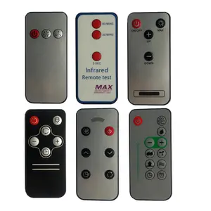 Customized mini thin Wireless IR Waterproof Remote Control in 2 3 4 6 9 21 Button with NNEC RC5 Protocol CR2025 Button Battery