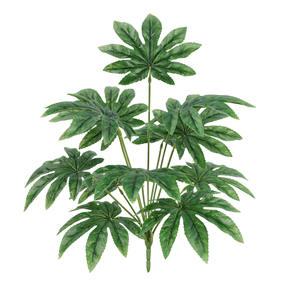 สีเขียวพืชสิบสองหัวเต่าห<span class=keywords><strong>ล</strong></span>ังใบบ้านโชว์รูมเครื่องประดับตกแต่งผนังงานแต่งงานขายส่งดอกไม้ประดิษฐ์ - Product Image 5