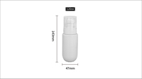 Bouteilles de pompe de pulvérisation de brouillard fin en forme de capsule cosmétique écologique pour animaux de compagnie de 120ml