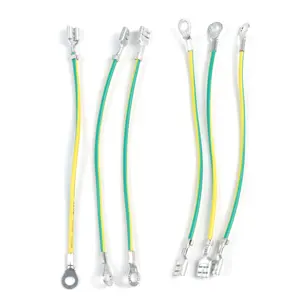 RV 5.5-6 12-10 1/4 Inch Insulated Spade Lugs Crimping Terminals Ring Type With 1015 10AWG Wire Cable