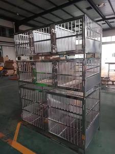 Jaulas con logotipo personalizado, bolsa para mascotas, casas y muebles sostenibles para mascotas, uso <span class=keywords><strong>veterinario</strong></span>, tres letras de acero inoxidable, puerta superior push-up - Product Image 6