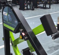 Máquina de remo sentado con carga de placas HY-Factory para gimnasio comercial, máquina de remo isolateral Prime con múltiples asas y acero de 3 mm de grosor