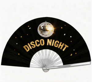 Abanicos Plegables Personalizados con Logotipo, Abanico de Bambú Plegable Grande de 13 Pulgadas, Venta Caliente - Product Image 1