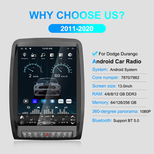 Navihua per Dodge Durango 2011-2020 <span class=keywords><strong>Auto</strong></span> aggiornamento <span class=keywords><strong>Tesla</strong></span> stile Radio Android Multimedia <span class=keywords><strong>Auto</strong></span> Carplay Monitor di navigazione GPS - Product Image 3