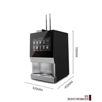 Desktop Fresh Ground Coffee Vending Machine Instant Coffee Fully Automatic with Touch Screen