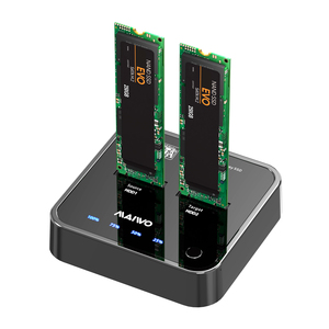 MAIWO 2 Steckplätze Werkzeug kostenloses Mini-USB 3.2 Gen2 SATA M.2 SSD Kopierer Docking-Station Duplikator Festplattenlaufwerk Dock 10Gbps - Product Image 2