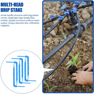 หัวจ่ายน้ำแบบก้านแหลม Great Irrigation Arrow Spike Dripper 360 องศา ป้องกันรังสียูวี ประหยัดน้ำ สำหรับต้นไม้กระถาง ฟาร์ม เรือนกระจก ระบบน้ำหยด - Product Image 4