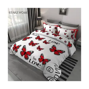 STARZ HOME 2024 New 100% Cotton Duvet Cover White Bedding Queen Bed Sheets Set - 4 Piece Bedding Set Cotton